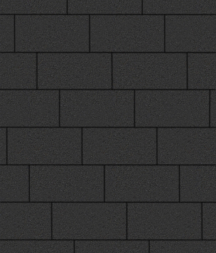 Тротуарная плитка Прямоугольник Стандарт  300х150 - chernyj_standart